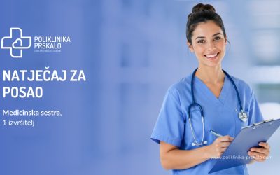 Natječaj za posao – medicinska sestra